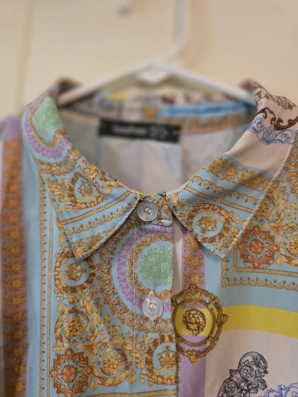 Multicolor Printed Button-Up Shirt